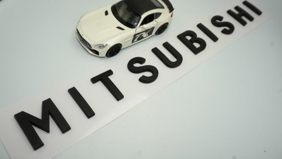 DK Mitsubishi Ön Kaput Ve Bagaj 3M 3D ABS Siyah Yazı Logo