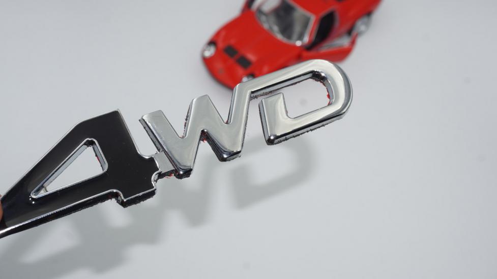 Arazi Off Road 4WD Krom Metal 3M 3D Yazı Logo Amblem
