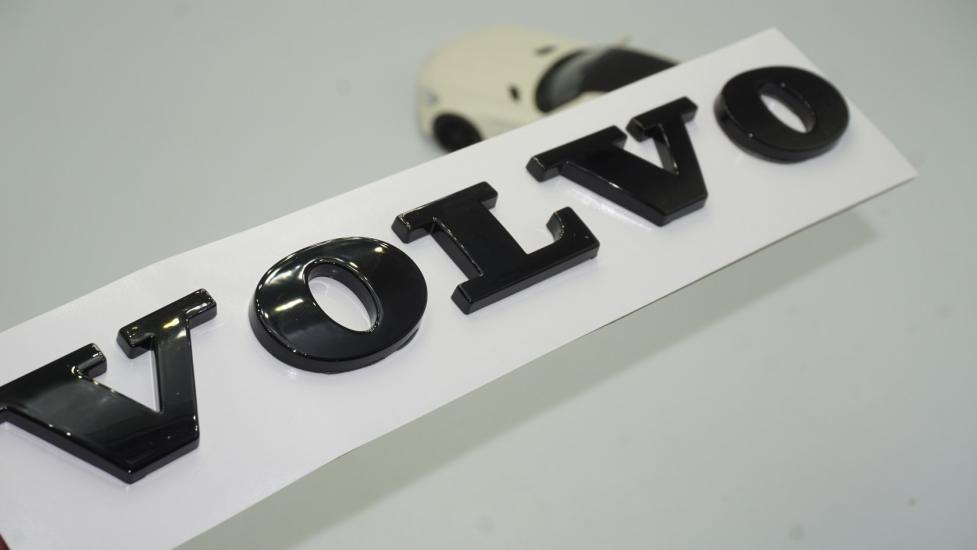 DK Volvo Bagaj Kapağı Siyah 3M 3D Yazı Logo Amblem Orjinal Ürün