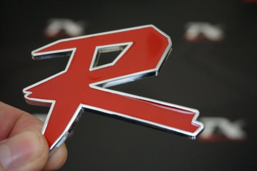 DK Tuning Honda R Krom Metal Ön Panjur Vidalı Yazı Logo Amblem 