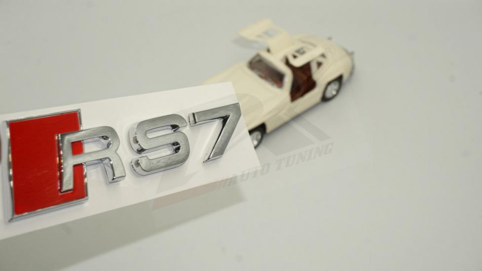 Audi RS7 Bagaj Krom ABS 3M 3D Yazı Logo Amblem Orjinal ürün