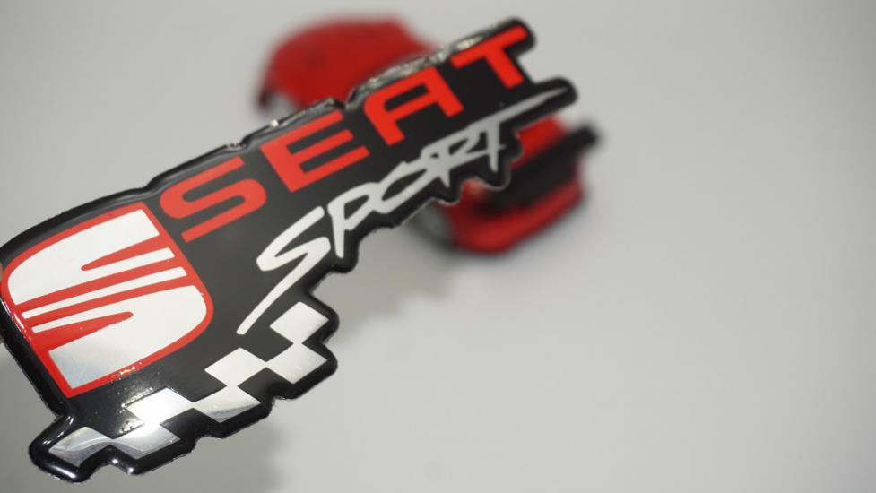 Seat Sport Logo Epoksi ABS Bagaj 3M 3D Logo Arma