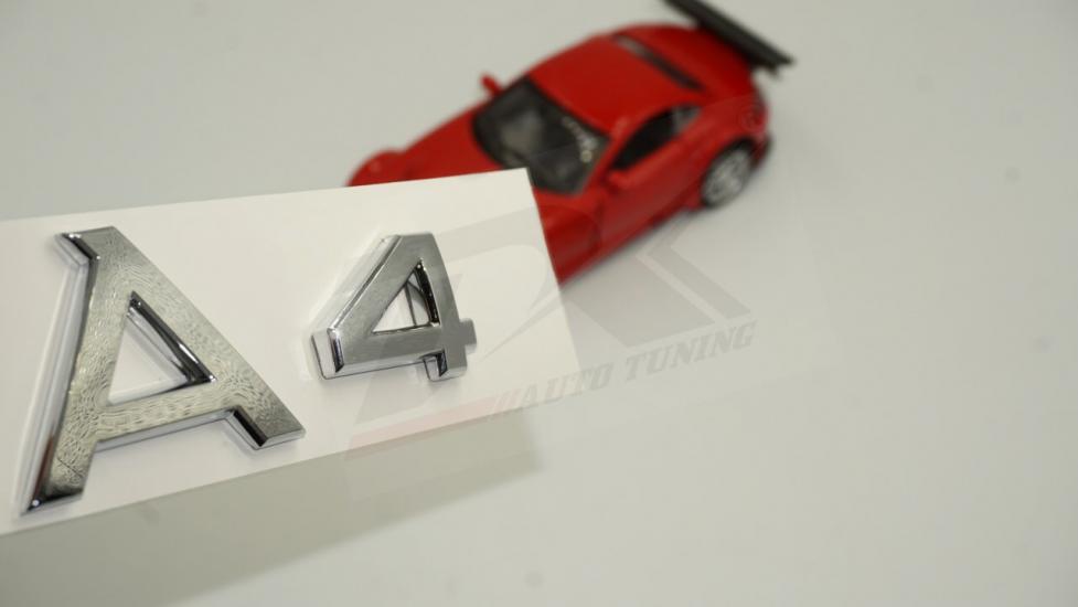 Audi A4 Bagaj Krom 3M Yazı Logo Orjinal Ürün