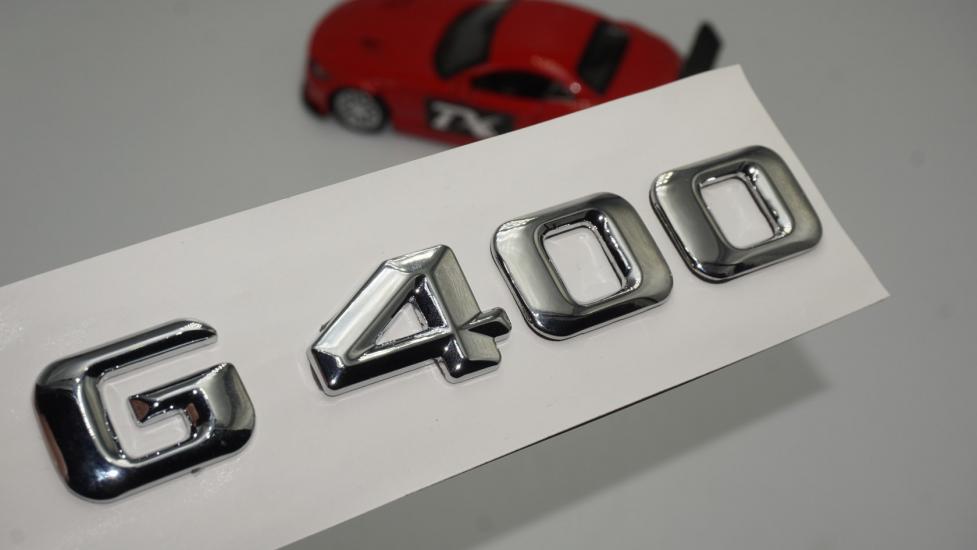 Benz G400 Bagaj Krom Metal 3M 3D Yazı Logo