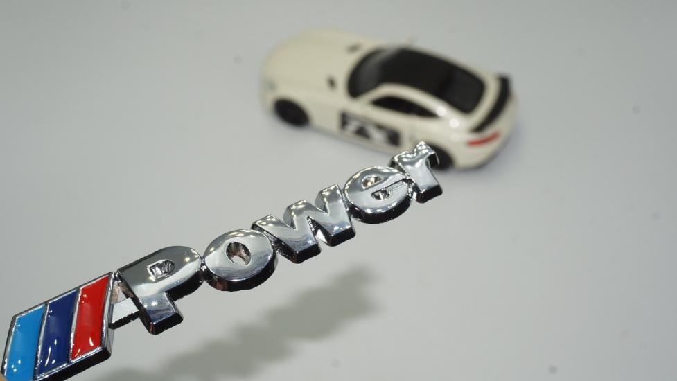 Bmw M Power Krom Metal Bagaj 3M 3D Yazı Logo Amblem