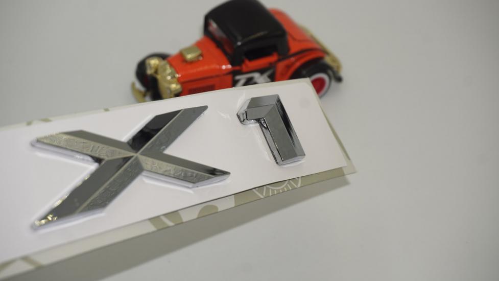 Bmw X1 Bagaj Krom ABS 3M 3D Yazı Logo
