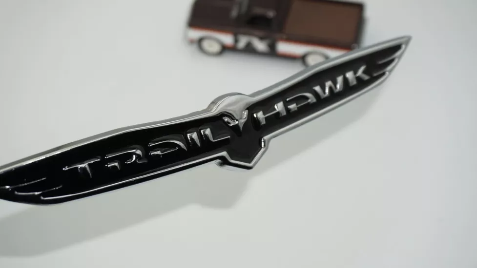 DK Tuning Jeep Cherokee Trail Hawk Krom Metal Bagaj Yazı Logo Arma