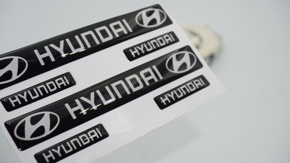Hyundai Logo Damla Silikon Grup Sticker