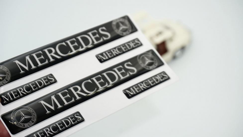 Mercedes Benz Logo Damla Silikon Grup Sticker