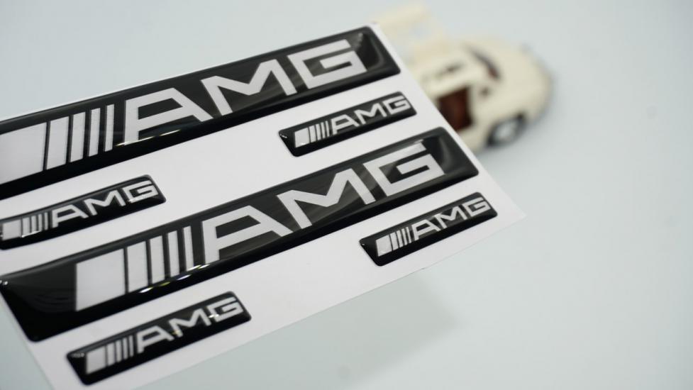 Mercedes Benz AMG Logo Damla Silikon Grup Sticker