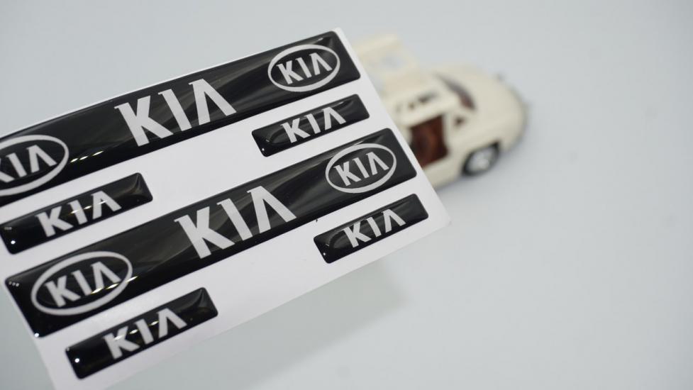 Kia Logo Damla Silikon Grup Sticker
