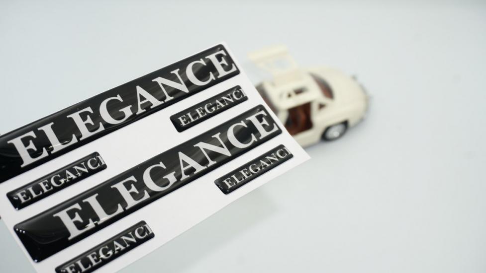 Mercedes Benz Elegance Logo Damla Silikon Grup Sticker