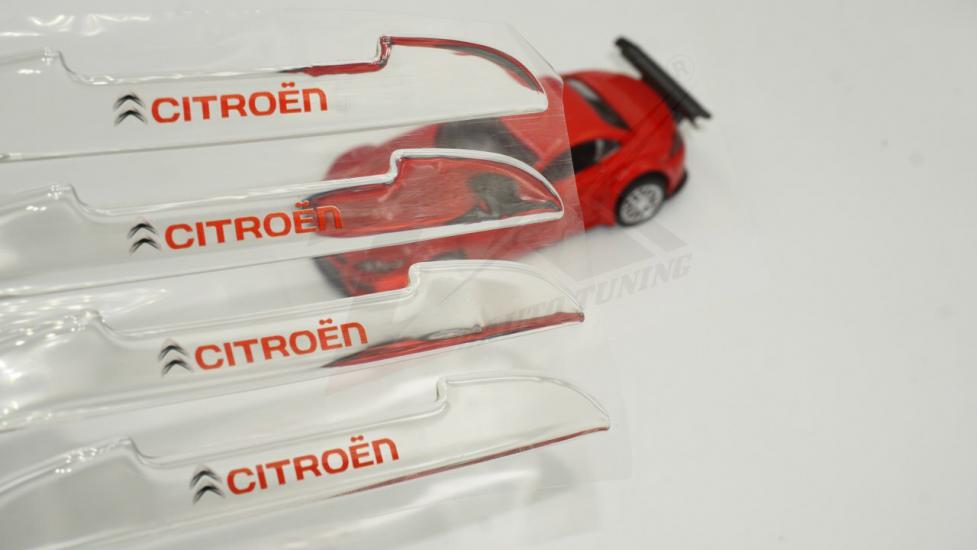 Citroen Logo Kapı Kenarı Koruma Şeffaf Kauçuk 3M Band New Style