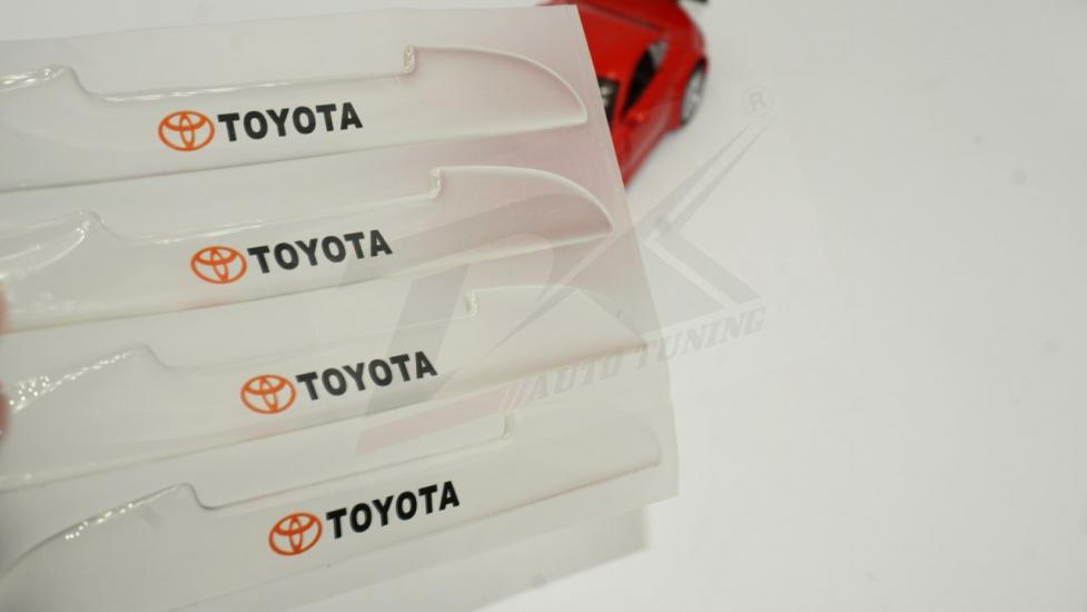 Toyota Logo Kapı Kenarı Koruma Şeffaf Kauçuk 3M Band New Style