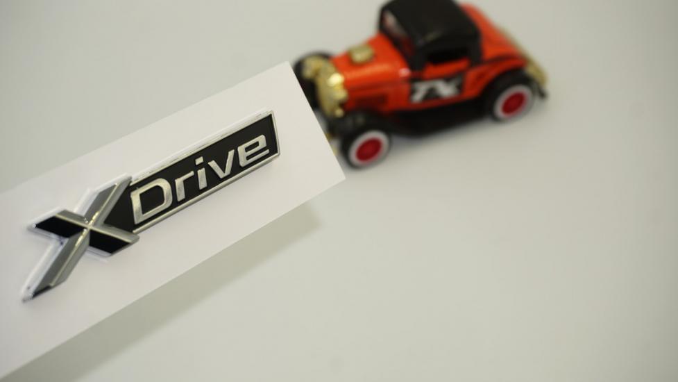 Bmw X Drive Yeni Nesil Krom Metal Bagaj Logo 3M 3D Orjinal Ürün