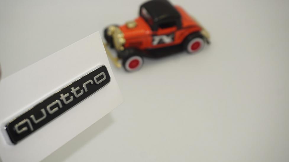 Audi Quattro Metal 3M 3D Bagaj Logo Amblem OEM Ürün