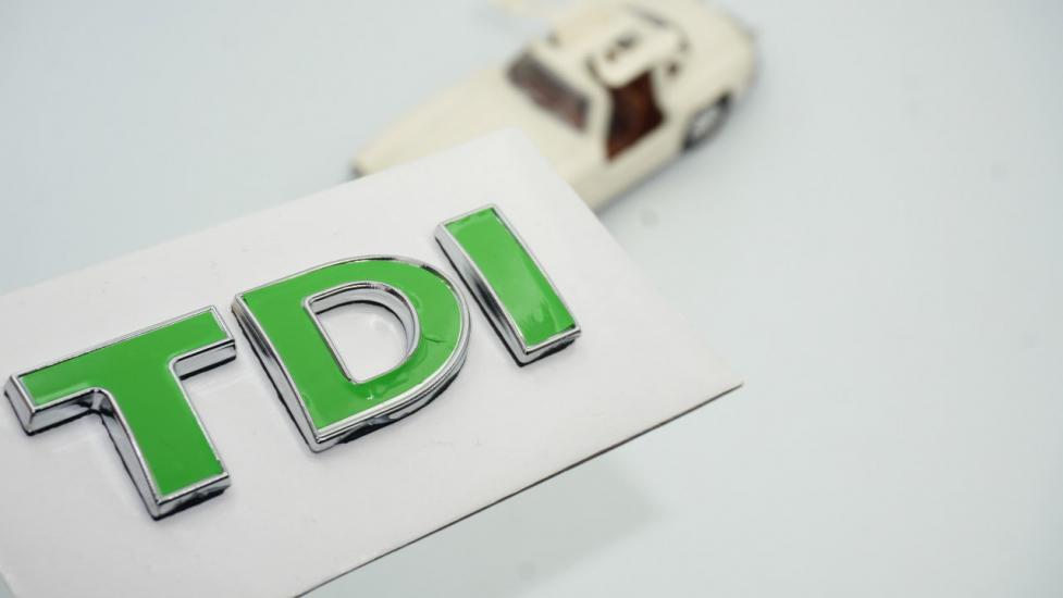 Skoda TDİ Bagaj Yeşil Krom ABS 3M 3D Yazı Logo Arma
