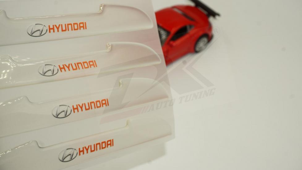 Hyundai Logo Kapı Kenarı Koruma Şeffaf Kauçuk 3M Band New Style