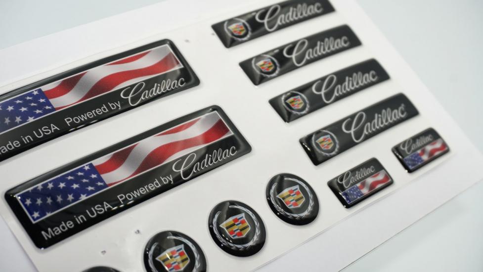 Chevrolet Cadillac Logo Damla Silikon Grup Sticker