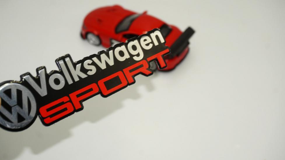DK Tuning Volkswagen Sport Logo Epoksi ABS Bagaj 3M 3D Logo Arma