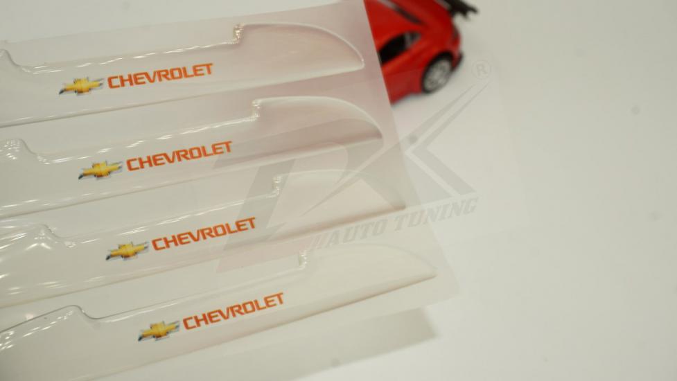 Chevrolet Logo Kapı Kenarı Koruma Şeffaf Kauçuk 3M Band New Style