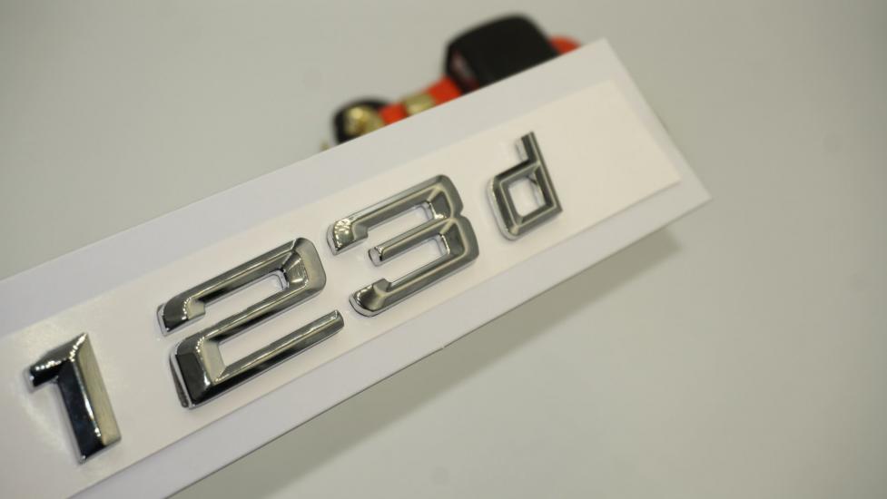 Bmw 123d Bagaj Krom Metal 3M 3D Yazı Logo