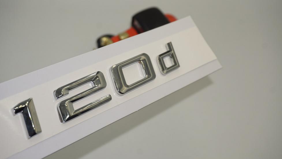 Bmw 120d Bagaj Krom Metal 3M 3D Yazı Logo