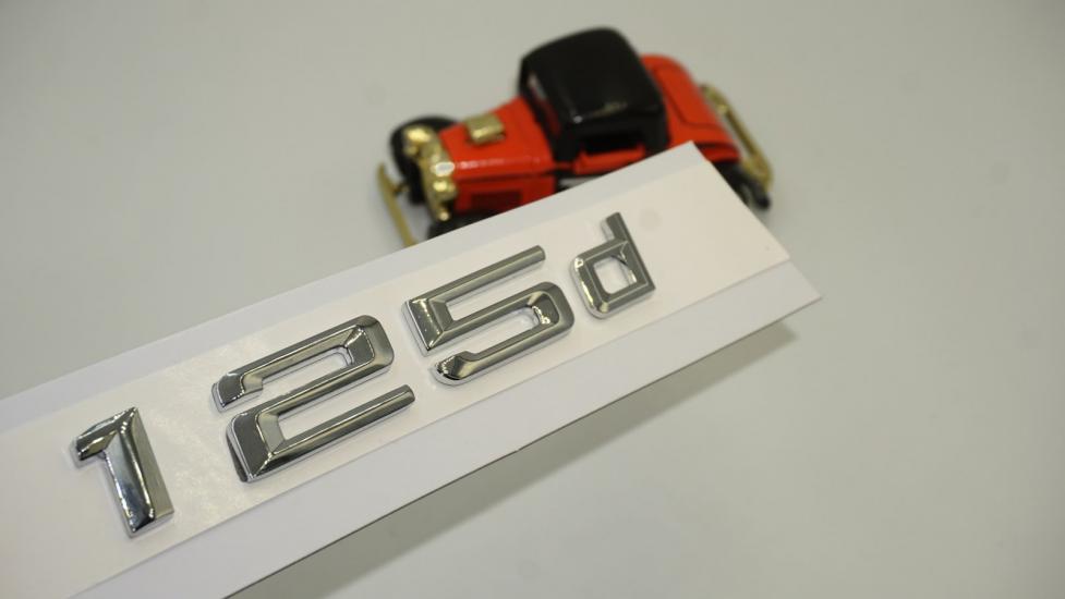 Bmw 125d Bagaj Krom Metal 3M 3D Yazı Logo