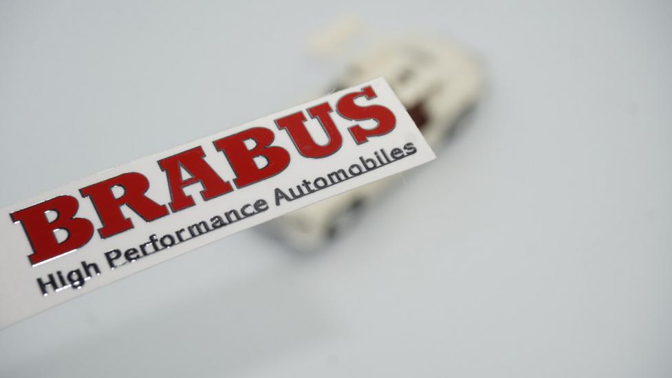 Brabus Logo Alüminyum Torpido Ayna Cam Sticker