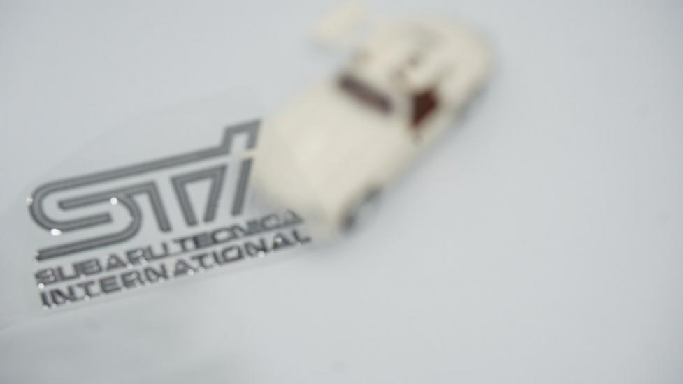 Subaru STİ Tecnica international Alüminyum Torpido Ayna Sticker