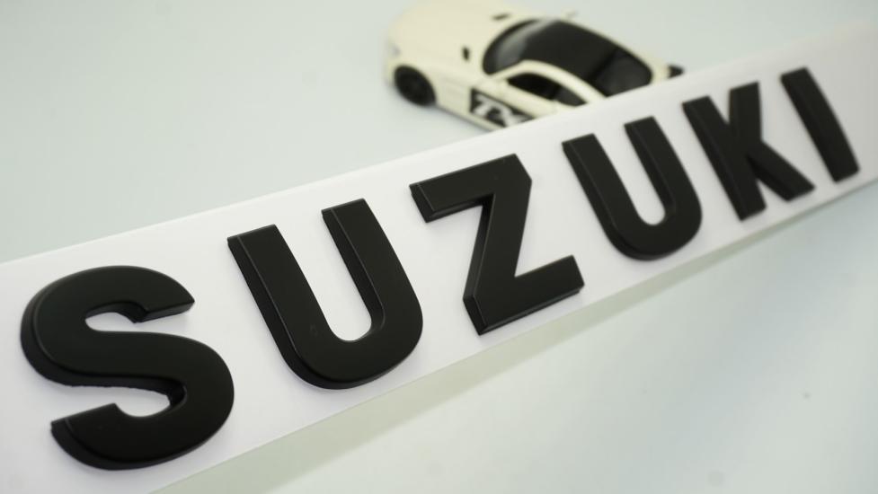 DK Suzuki Bagaj 3M 3D Siyah ABS Yazı Logo Amblem 29x4 Cm