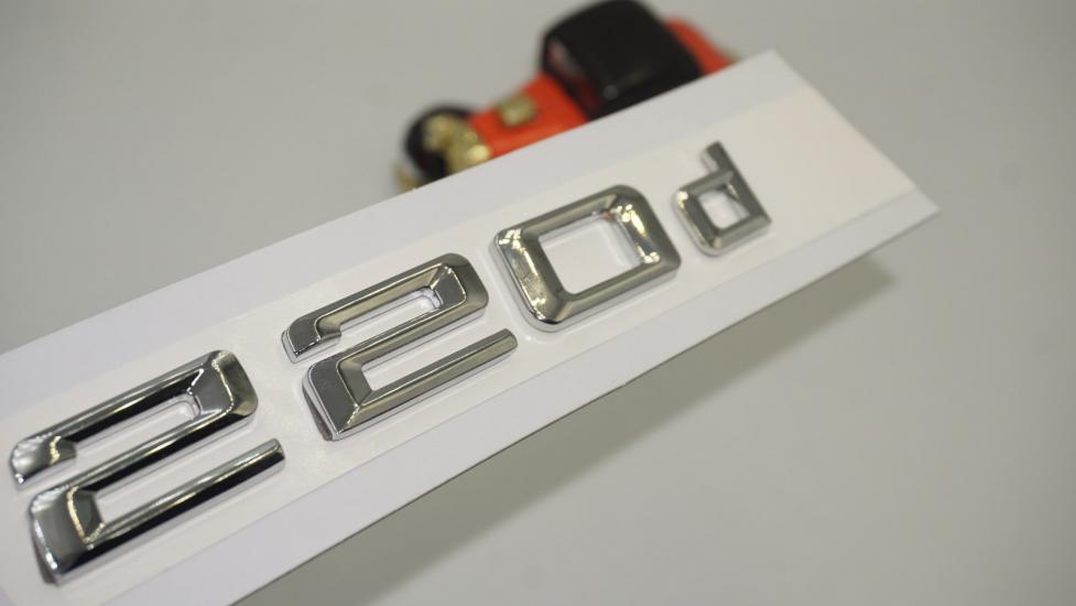 Bmw 220d Bagaj Krom Metal 3M 3D Yazı Logo