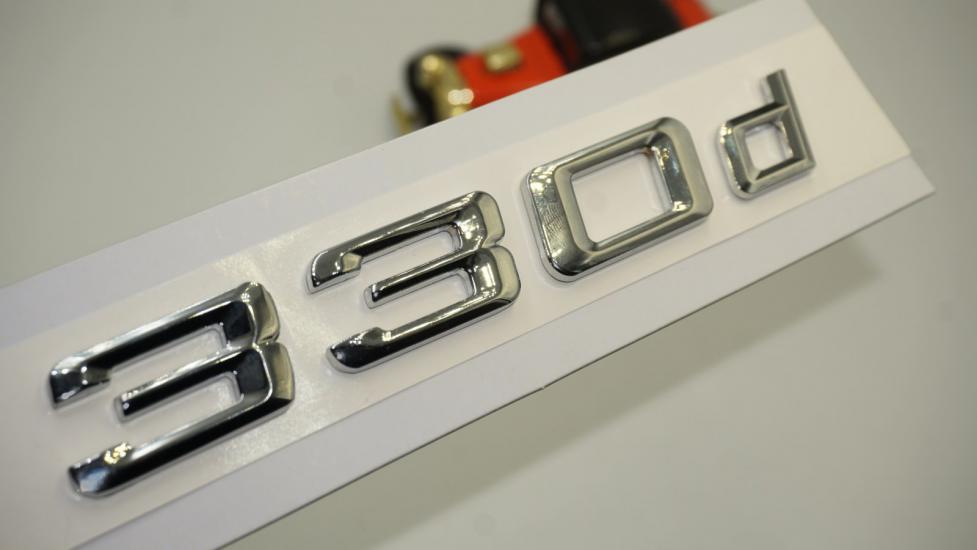 Bmw 330d Bagaj Krom Metal 3M 3D Yazı Logo