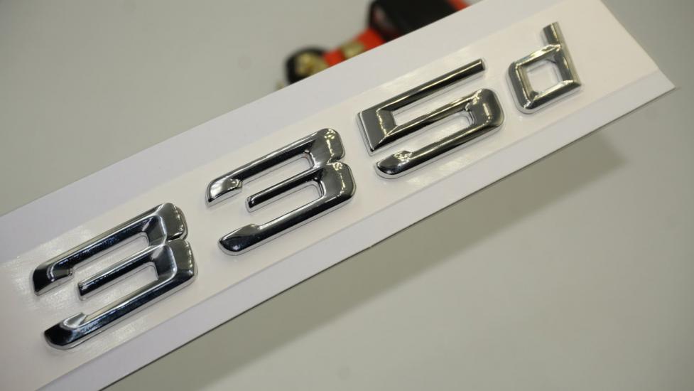 Bmw 335d Bagaj Krom Metal 3M 3D Yazı Logo