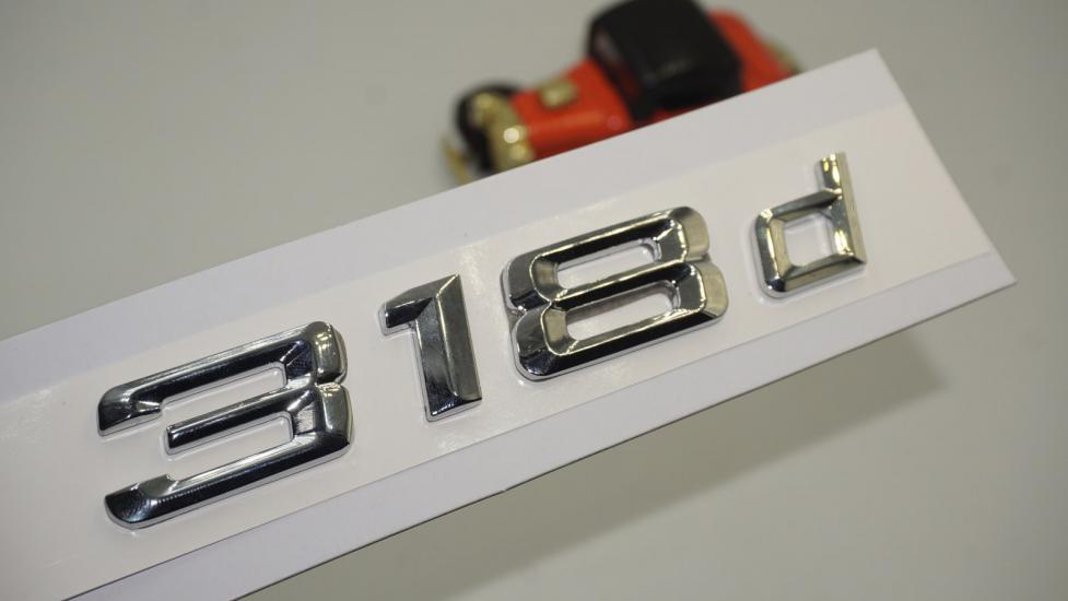 Bmw 318d Bagaj Krom Metal 3M 3D Yazı Logo