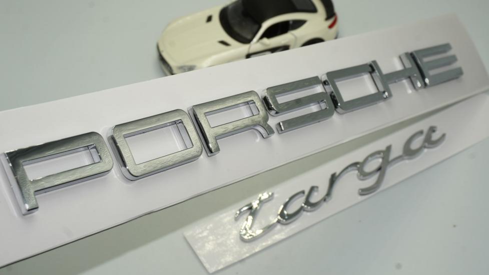 DK Porsche Targa Bagaj 3M 3D Krom ABS Yazı Logo Amblem Seti