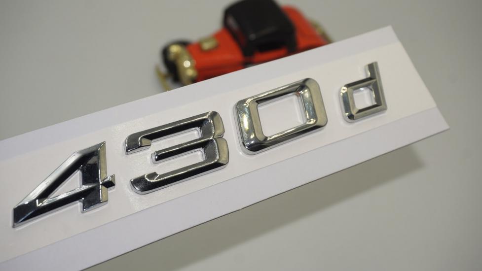 Bmw 430d Bagaj Krom Metal 3M 3D Yazı Logo