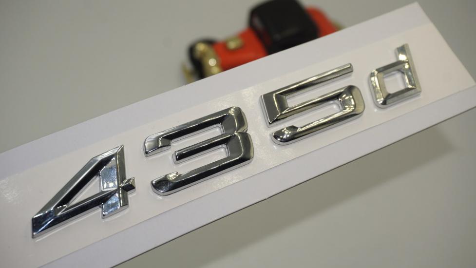 Bmw 435d Bagaj Krom Metal 3M 3D Yazı Logo