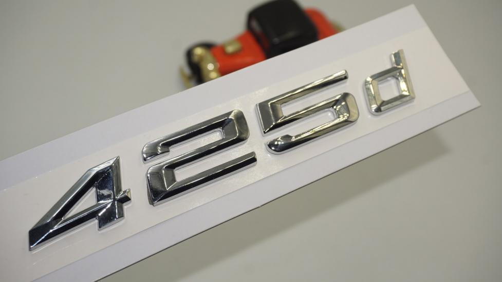 Bmw 425d Bagaj Krom Metal 3M 3D Yazı Logo