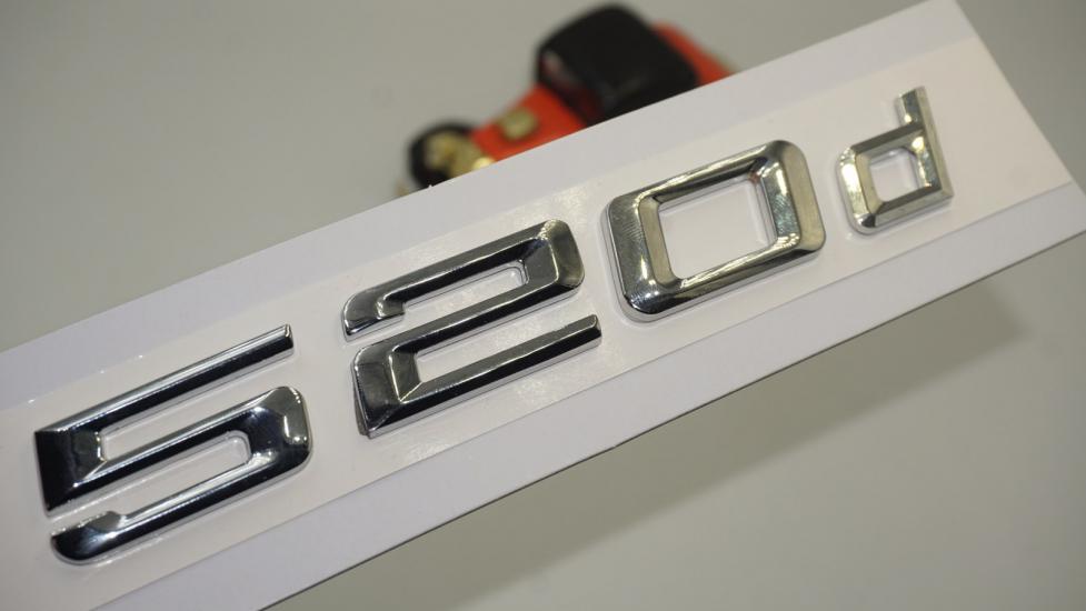 Bmw 520d Bagaj Krom Metal 3M 3D Yazı Logo