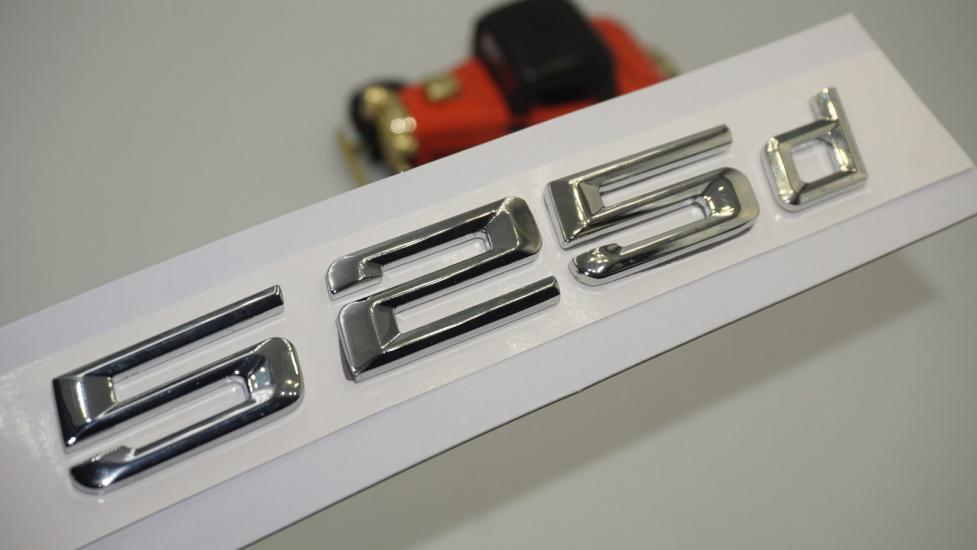 Bmw 525d Bagaj Krom Metal 3M 3D Yazı Logo