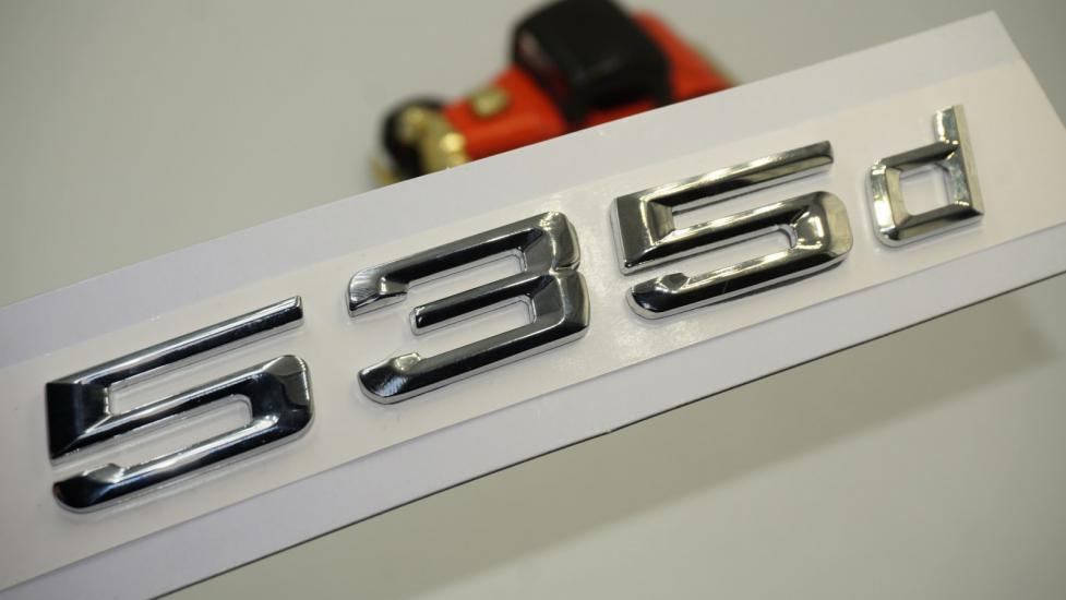 Bmw 535d Bagaj Krom Metal 3M 3D Yazı Logo