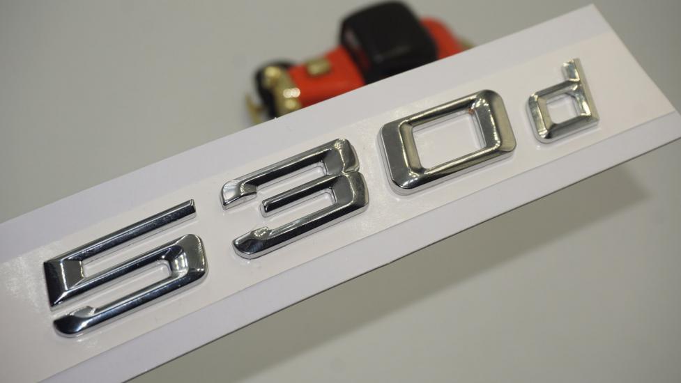 Bmw 530d Bagaj Krom Metal 3M 3D Yazı Logo