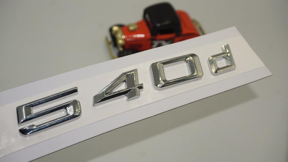 Bmw 540d Bagaj Krom Metal 3M 3D Yazı Logo