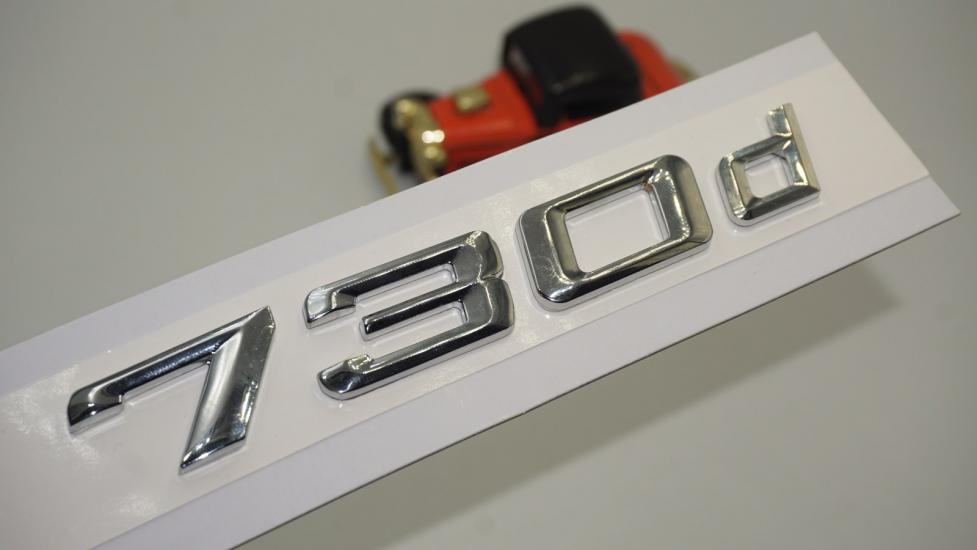 Bmw 730d Bagaj Krom Metal 3M 3D Yazı Logo