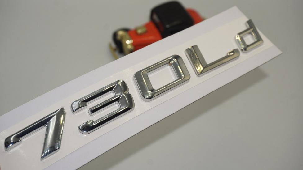 Bmw 730Ld Bagaj Krom Metal 3M 3D Yazı Logo