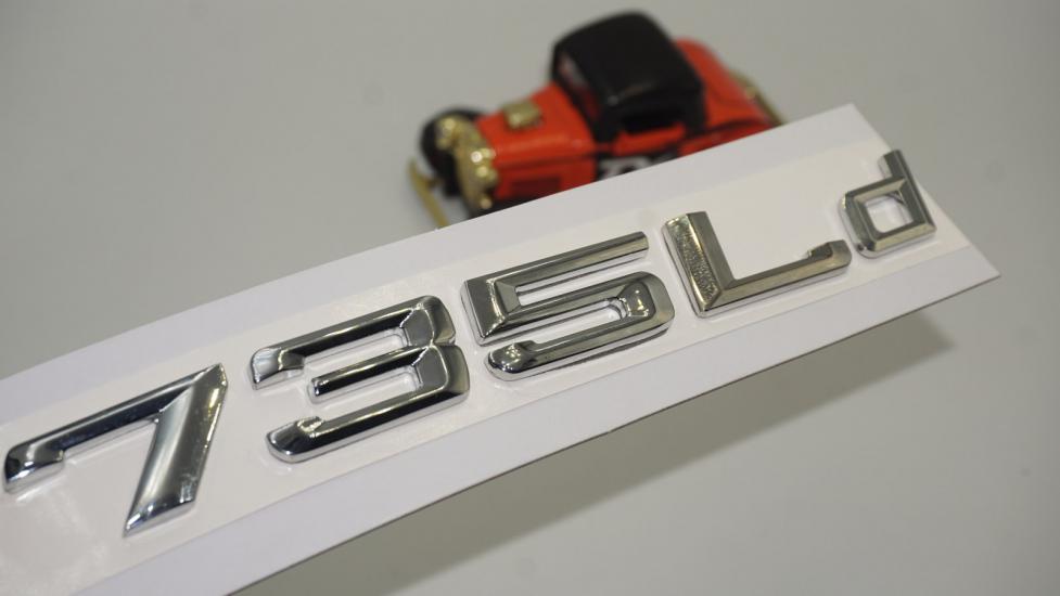 Bmw 735Ld Bagaj Krom Metal 3M 3D Yazı Logo