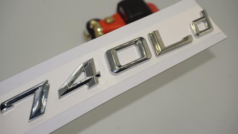 Bmw 740Ld Bagaj Krom Metal 3M 3D Yazı Logo