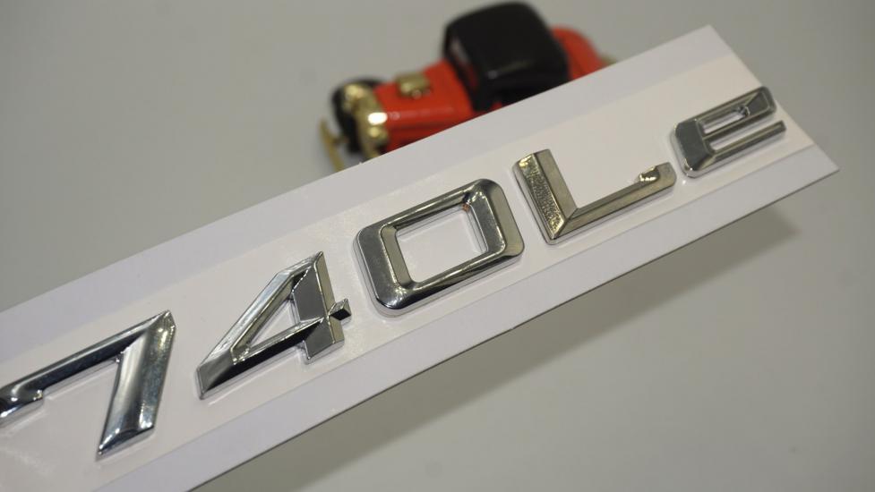 Bmw 740Le Bagaj Krom Metal 3M 3D Yazı Logo