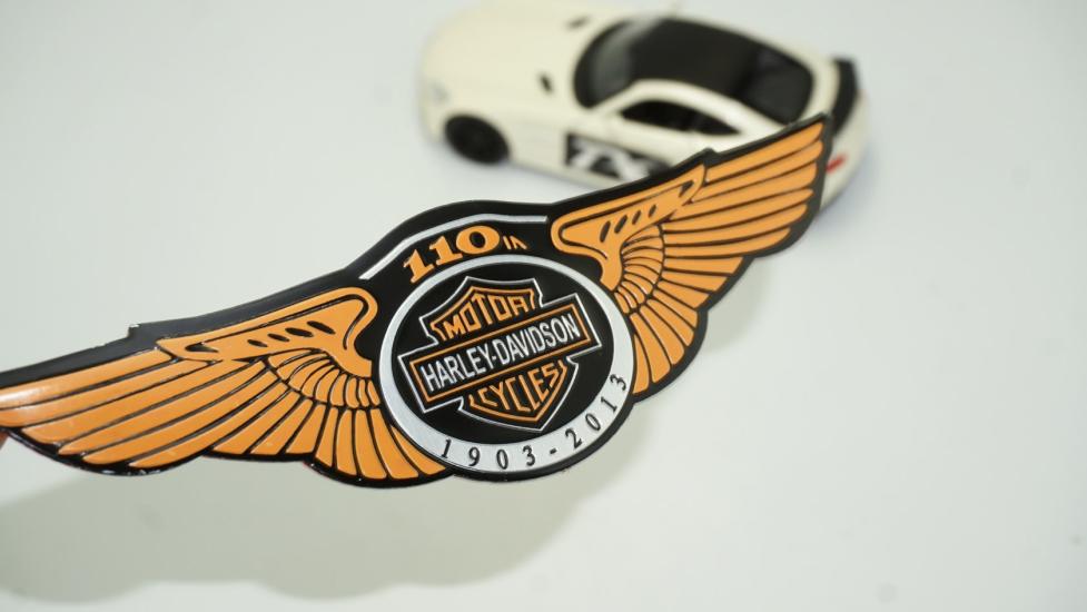 DK Harley Davidson 110.Yıl 3m Metal 16cm Plaka Logo Amblem